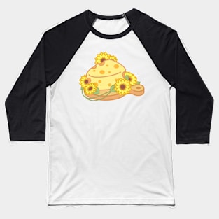 Tiny Sunflower Cheese Board Baseball T-Shirt